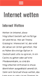 Mobile Screenshot of internet-wetten.eu